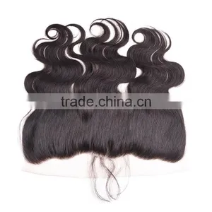 Ear to Ear Frontal Lace Closure With Baby Hair 13"*4" Body Wave Virgin Brazilian Hair Lace Closure thumbnail-2