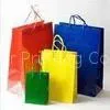 Gold and Brown Reusable Paper Handle Personalized Custom Printed Gift Bags for Shopping thumbnail-1