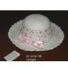 Hand Woven Paper Bucket Hat Cloche With Crocheted Birm thumbnail-1