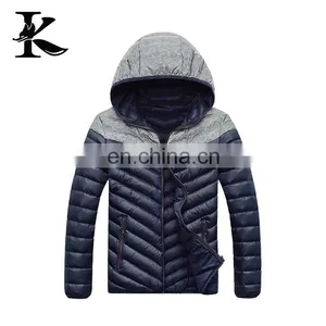 Hot Sale Reflective Breathable Winter Down Jacket Padded Coats With Hood thumbnail-2