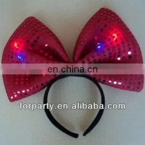 LHW-095 LED Party Bowknot Headband With Sequin thumbnail-1