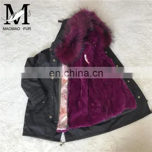 Newest Baby Products China Suppliers Child Genuine Rabbit Fur Kids Winter Clothes thumbnail-5
