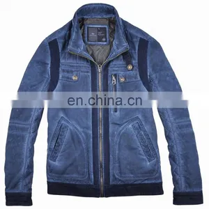 Latest Mens Thick Padded Cotton Fashion Autumn/Winter Coat 2015 thumbnail-1
