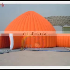 Orange Large Inflatable Tent Oxford Cloth Large Inflatable Dome Igloo for Sale thumbnail-1