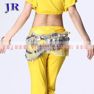 Cheap 400 Coins Belly Dance Hip Scarf With Silver Coins Y-2008# thumbnail-5