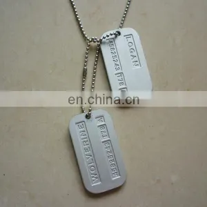 Bullet Couple Dog Tags With Long Chain Custom thumbnail-1