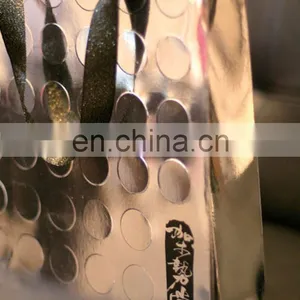 Custom Printed Logo Golden & Silver Paper Reusable Shopping Bag for Promotion thumbnail-1