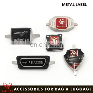 New Fashion Metal Accessories Custom Metal Logo Plate for Handbags thumbnail-1