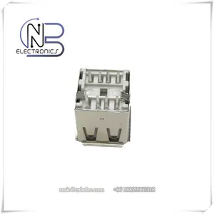 USB A Type Female USB 2.0 Header Double Stack Connector, Right Angle PCB Mount Usb Connector thumbnail-5