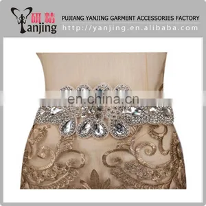 Factory Main Product !Rhinestones Beaded Applique Wedding For Bridal Dress Handmade thumbnail-3