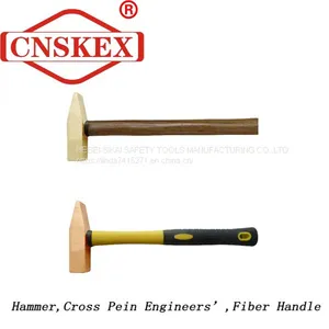 Non Sparking Tools Hammer Cross Pein Engineers' Fiber Handle thumbnail-1