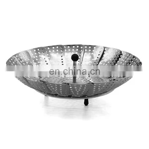 Stainless Steel Folding Collapsible Steamer Food Steamer Vegetable Steamer thumbnail-4