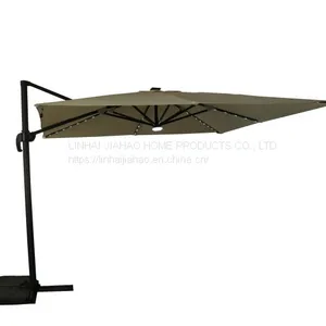 3x3 Rome Umbrella With 51pcs LED Light and Center Lamp Light thumbnail-1