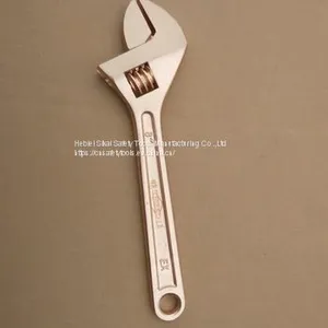 Anti-explosion Be-cu Wrench Adjustable 200mm High Quality Safety Handle Tool thumbnail-1