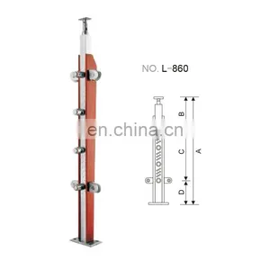 Wholesale Price Stainless Steel Inox Glass Door Clamp Post for Thickness 8-12mm Glass thumbnail-3
