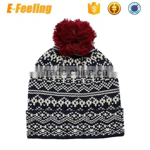 Custom High Quality Bobble Beanie/Bobble Beanie Hat thumbnail-3