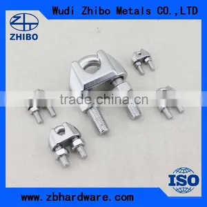 AISI316 AISI304 Stainless Steel DIN741 US/JIS Type Adjustable Wire Rope Clips M2-M32 thumbnail-4