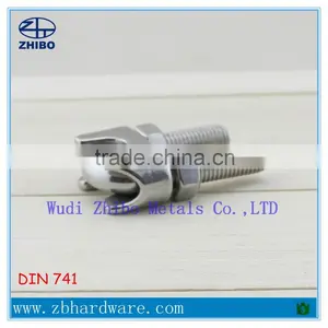 AISI316 AISI304 Stainless Steel DIN741 US/JIS Type Adjustable Wire Rope Clips M2-M32 thumbnail-3