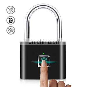 Fingerprint Lock Keyless Waterproof Anti-Theft Smart Lock Fingerprint Padlock Zinc Alloy Intelligent Safety Electronic DoorLock thumbnail-1