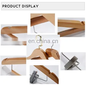 Honeyson Hotel Anti Theft Wooden Clothes Coat Hanger Hot Sale thumbnail-2