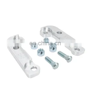 Generic Aluminium Product 6061 Tuning Drift Lock Adapter Kit Increasing Turn Angle 25% for BWM E46 Silver thumbnail-1