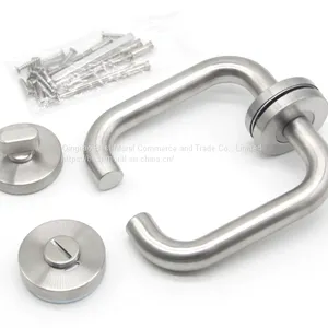 Satin Finish Entrance Door Handle Fire Rate Door Handle Stainless Steel Interior Door Handle thumbnail-4