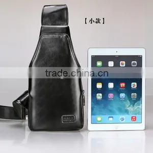 Wholesale Fashion Design PU Leather Man Chest Bag Waist Bag Messenger Bag thumbnail-3