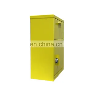 Wholesale Waterproof Apartment Wall Mount Galvanized Steel Metal Outdoor Parcel Mailbox Parcel Letter Box Corten Steel Mailbox thumbnail-1