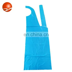 Waterproof Medical Hospital Dental PP Nonwoven Poly HDPE LDPE Plastic Disposable PE Apron thumbnail-4