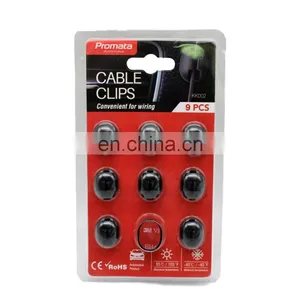 Promata Flexible Silicone Cable Winder Usb Cable Organizer Wire Cord Management Cable Clip Holder thumbnail-5