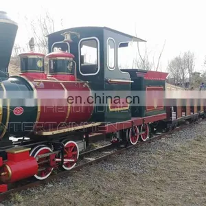 16 Person Battery Powered Ride on Train Tourist Track Train for Sale thumbnail-2