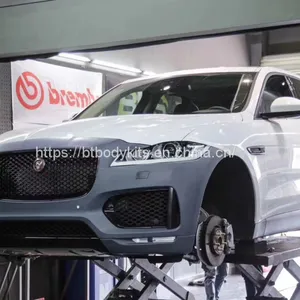 BT 2016-UP Jaguar F-PACE SC Front Bumper With Lumma Style Diffuser Combo thumbnail-5