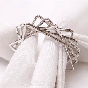 Bulk Selling Unique Metal Napkin Buckle Hoop Irregular Rings Circle Serviette Holder thumbnail-2