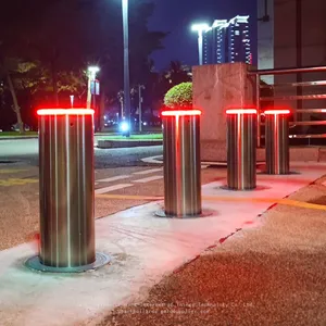 Factory Automatic Retractable Bollards for Car Parking Roadway Safety Security Traffic Barrier thumbnail-1