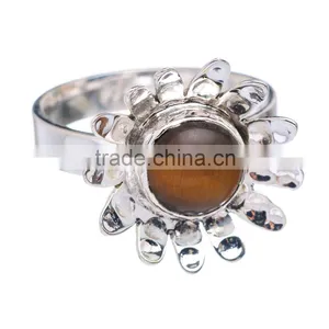 TIGER EYE RING ,WHOLESALE SILVER JEWELRY,SILVER EXPORTER,SILVER JEWELRY FROM INDIA thumbnail-1