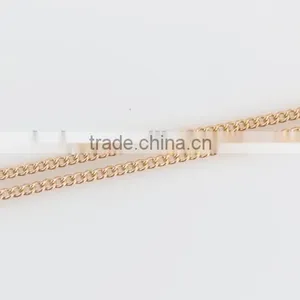 Fashion Long Gold Plated Thin Chain Necklace Jewelry thumbnail-1