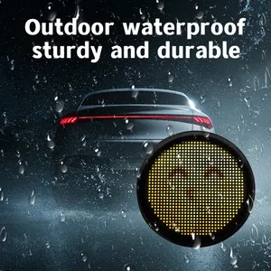 RGB 5V Car Windshield LED Screen New Devil's Eye Flexible Panel With APP Remote Control Scrolling Animated Eyes for Cars thumbnail-4