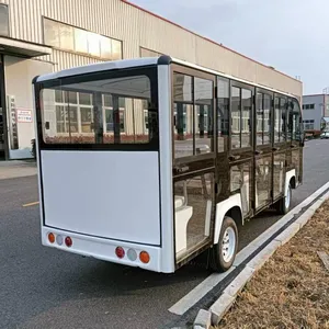 Electric Tour Vehicle, Fully Enclosed Sightseeing Bus, Factory Shuttle Bus, Customer Reception Vehicle, 14-seater Electric Sightseeing Bus With Full Glass Doors thumbnail-5