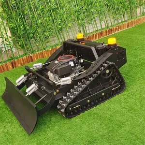 Petrol Gas-Electric Hybrid Single Cylinder Cordless Remote Operated Mowing Robot 550mm Cutting Width 6km/h Speed Lawn Cutting thumbnail-5