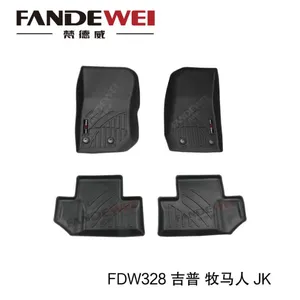 Use for JEEP WRANGLER 3D Auto Carpet Car Floor Mat Luxury Carpet Easy to Clean Anti-slip Makers Custom All Weather Zero Formaldehyde Waterproof thumbnail-2