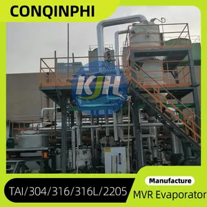 Food Processing Wastewater MVR Evaporator for Syrup Recovery 316L Stainless Steel CIP thumbnail-3