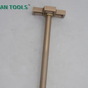 Non-Sparking Double Head Drum Wrench, 350mm Long, 70x70/95x70mm Heads, Aluminum Bronze, Standard Compliant, Warranty Included thumbnail-1