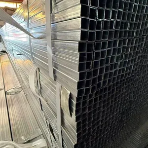 Low Price Hot Dip Galvanized Square Steel Pipe SHS Galvanized Square Hollow Section ERW Welded Tube In Stock thumbnail-3
