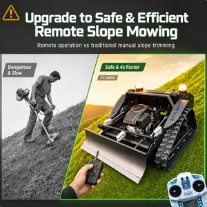 Electric Brush Cutter And Snow Blade Gasoline Brush Cutter Long Life 60° Maximum Slope Reel Blade Mower For Wind Farms thumbnail-3