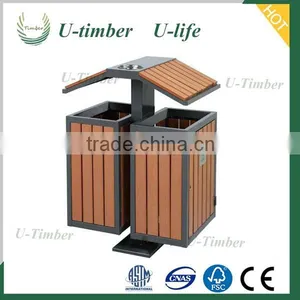 Waterproof Outdoor Dustbin/UV Resistant Garden Flower Box/ High Quality Wpc Dustbin thumbnail-1