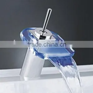 Glass Waterfall Bathroom Faucet thumbnail-1