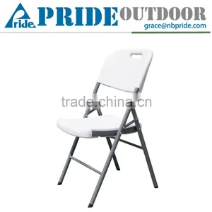 Modern Comfortable Leisure Portable Simple White Folding Cheap Wholesale Plastic Chair Quality Choice thumbnail-1
