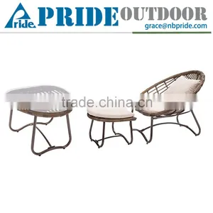 2PCS Chaise Portable Deck Outdoor Beach Rattan Lazy People Sun Lounger thumbnail-1