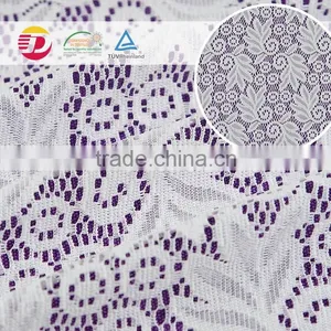 Wholesale High Quality 100 Poly a Wedding Embroidery Thin Lace Fabric for Dress thumbnail-1