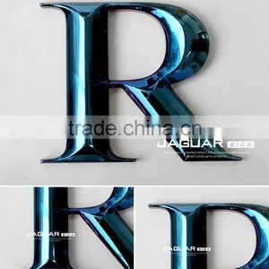 Metal Effect 3d Round Chrome Acrylic Alphabet Letters and Numbers thumbnail-2